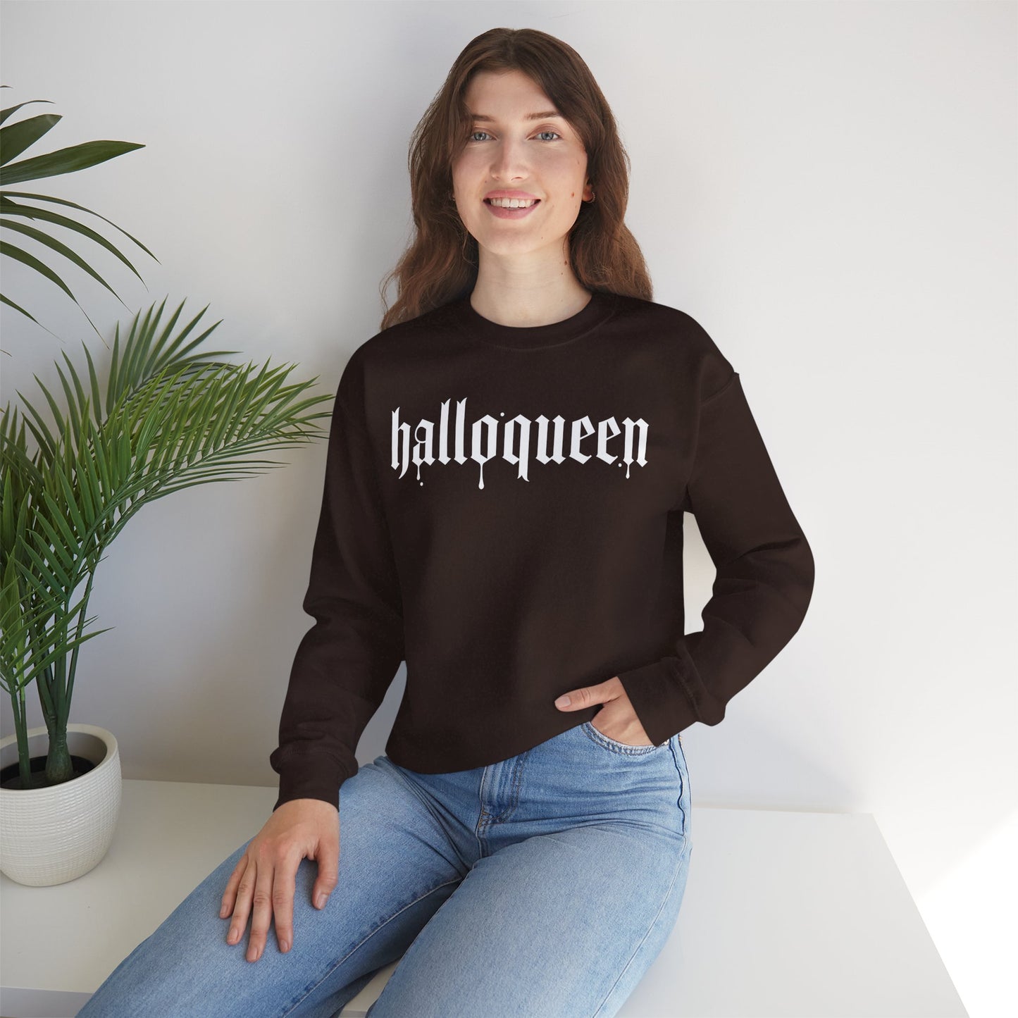 Halloqueen Crewneck Sweatshirt
