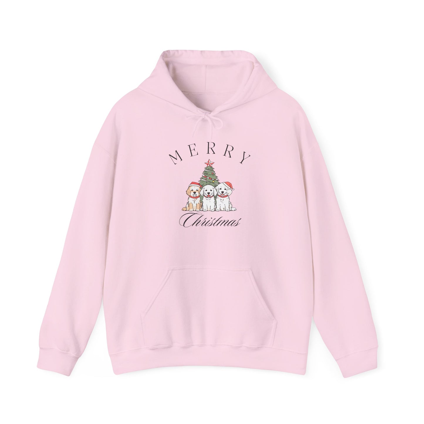 Merry Christmas Puppies Unisex Hoodie