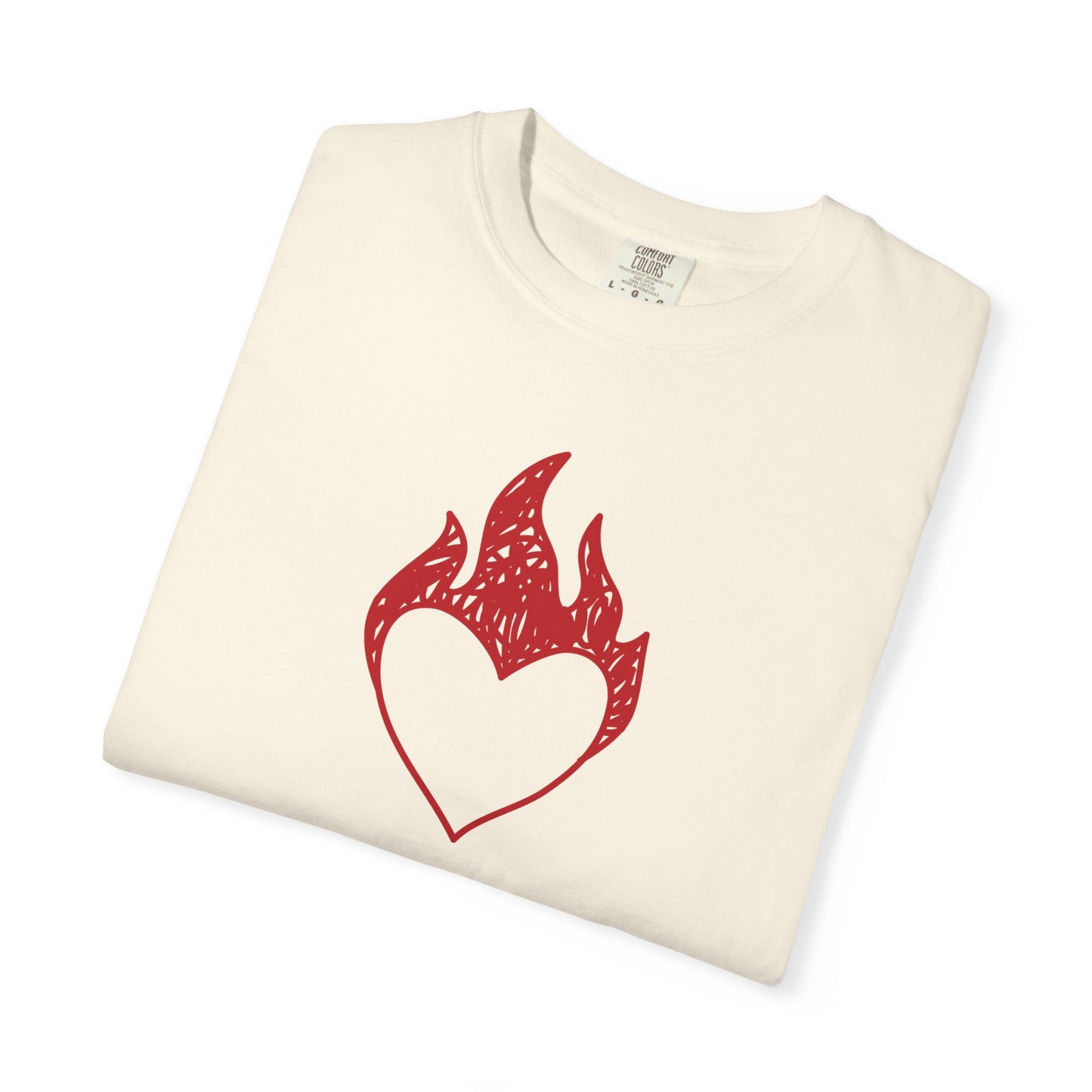 Fireheart Hand-drawn Comfort Colors Tee
