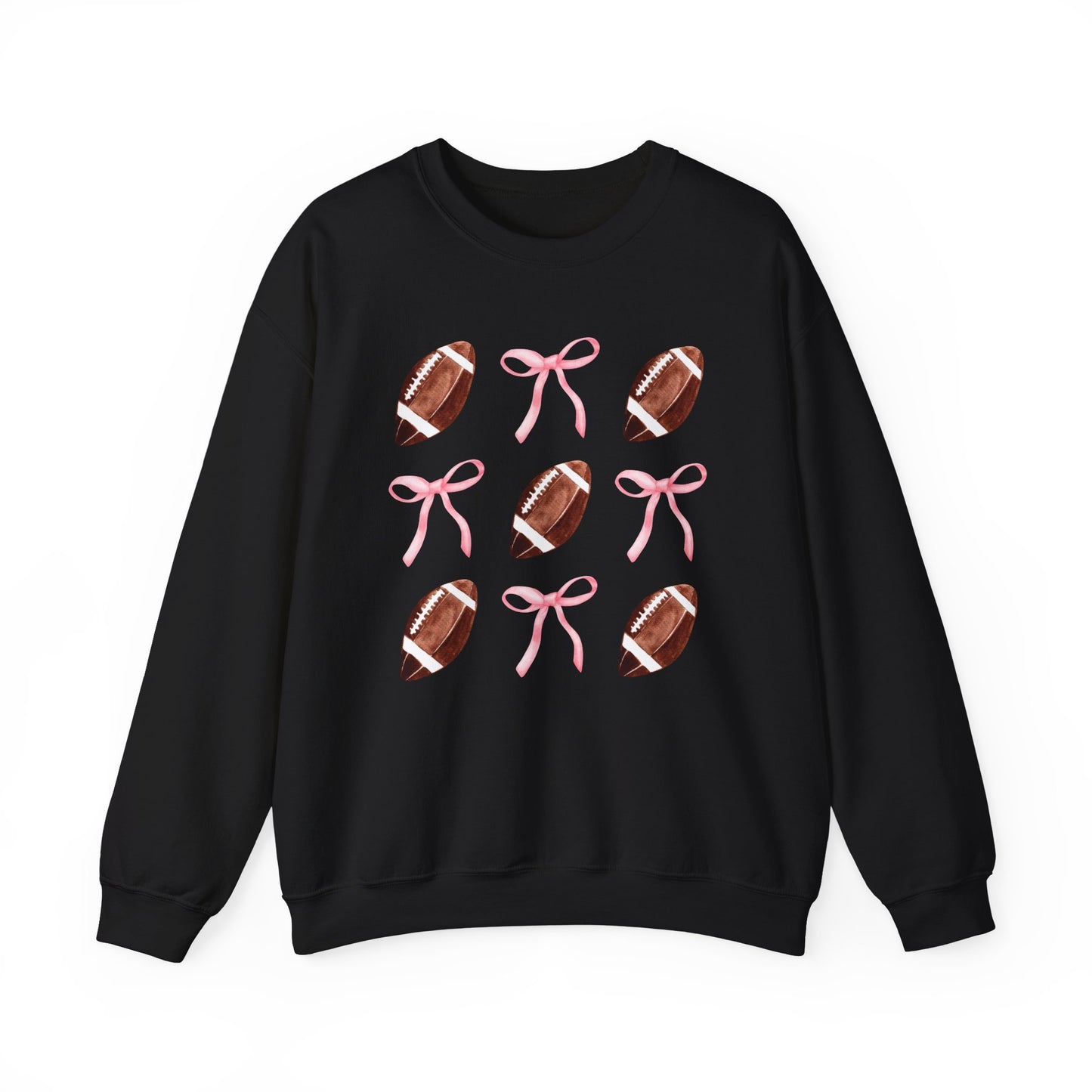 Football Bows Unisex Crewneck