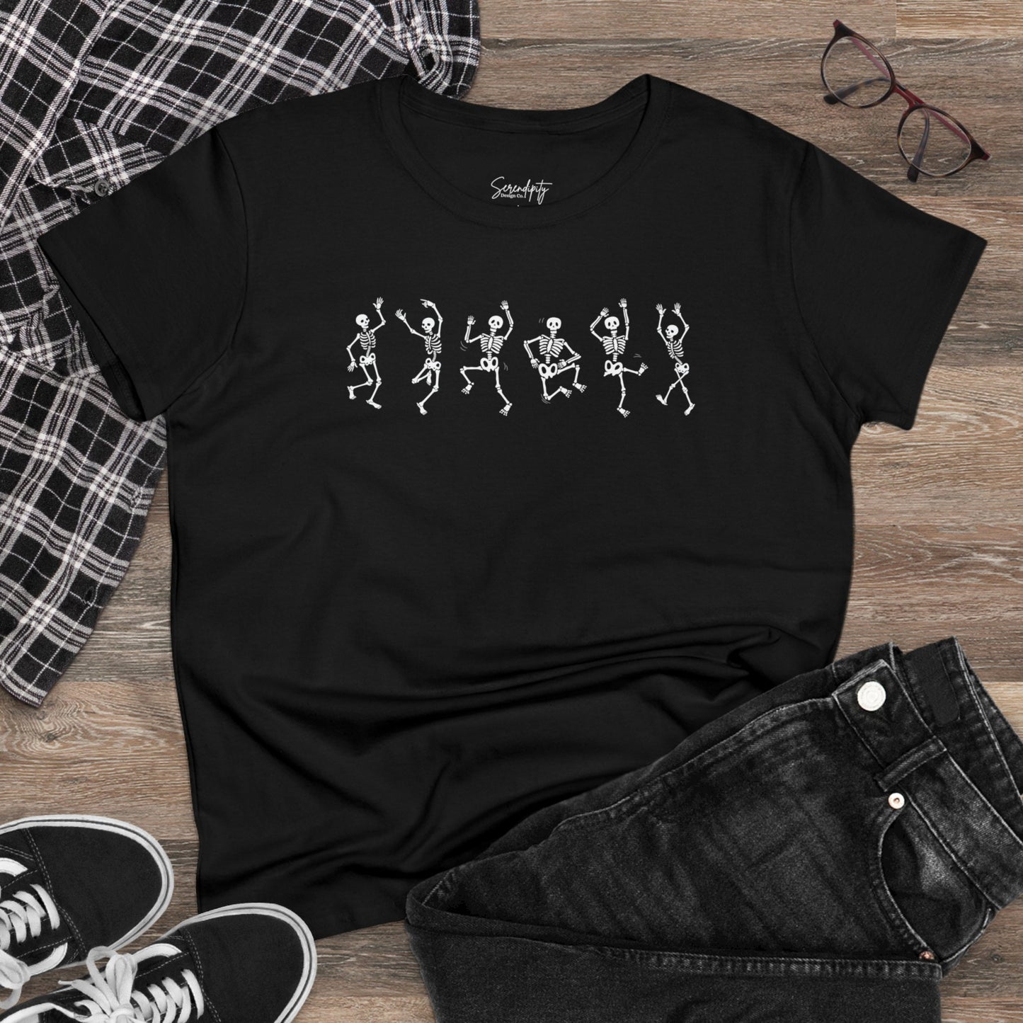 Dancing Skeletons Baby Tee