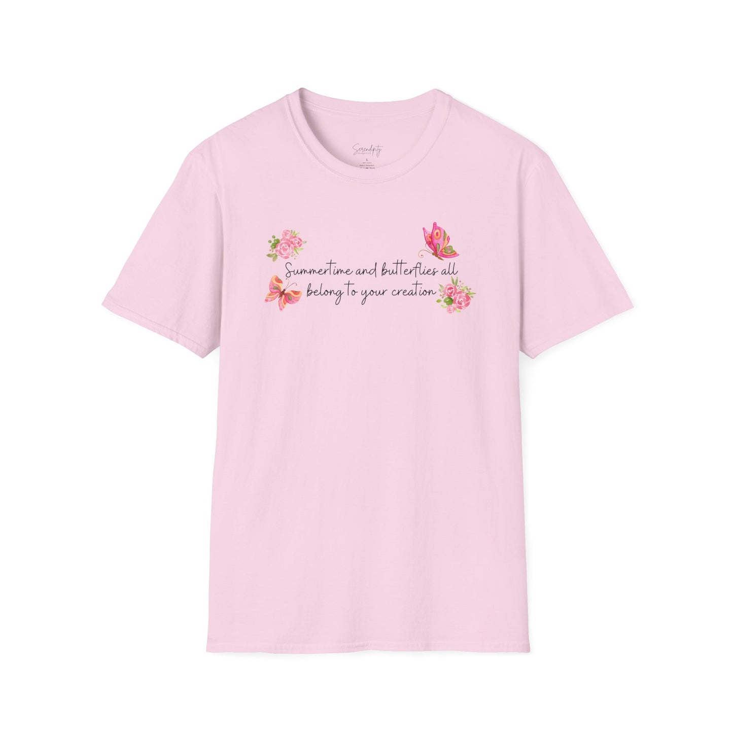 Summertime & Butterflies Soft Style Tee