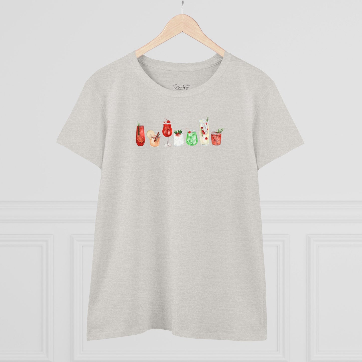 Christmas Cocktails Baby Tee