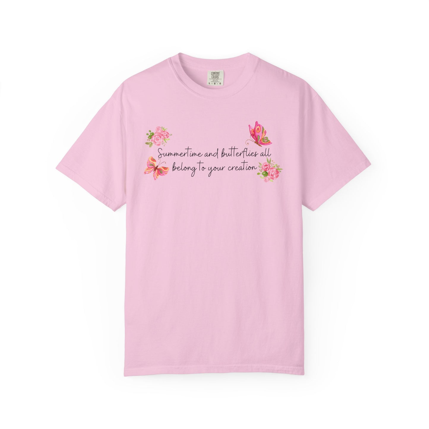 Summertime & Butterflies Comfort Colors Tee