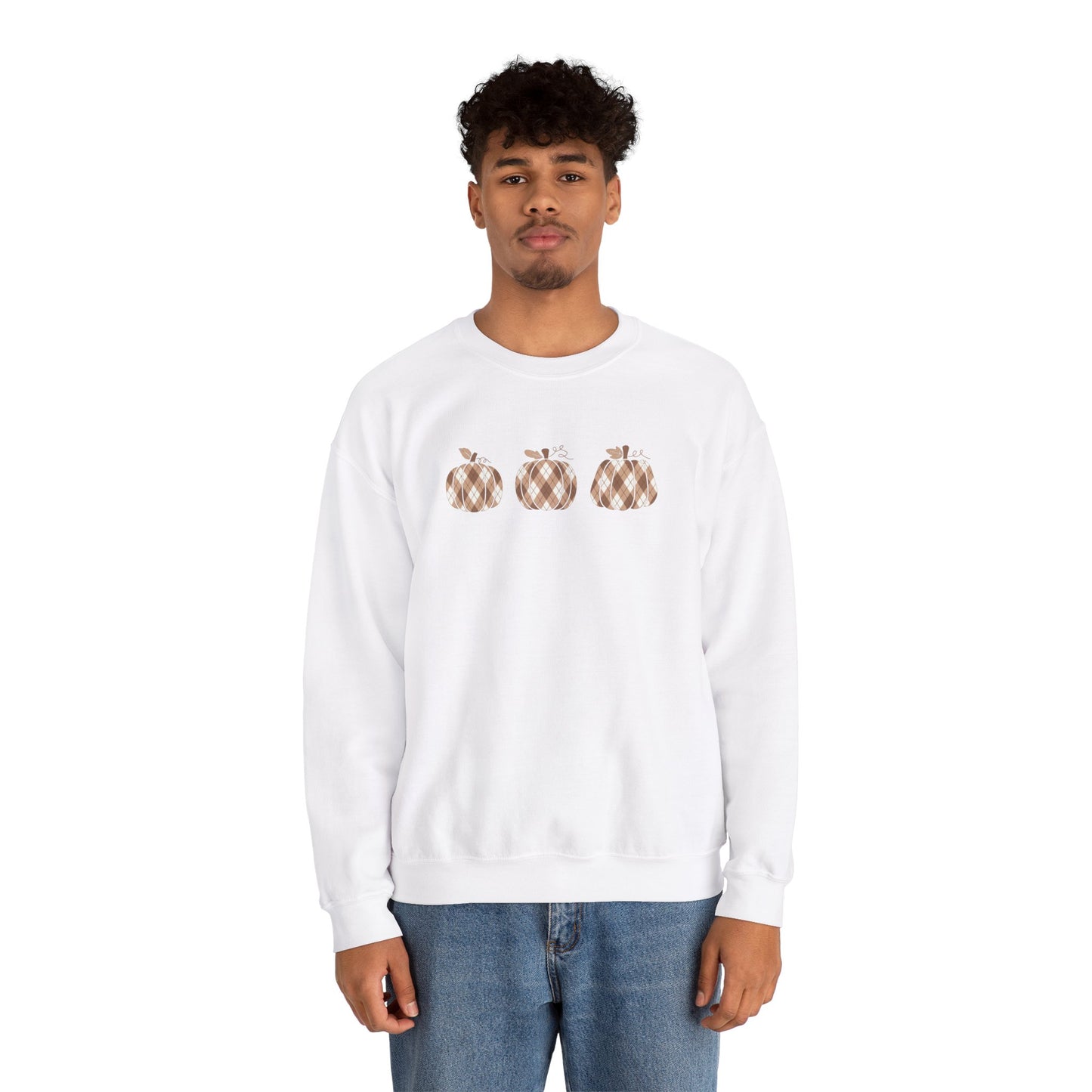 Plaid Pumpkins Unisex Crewneck