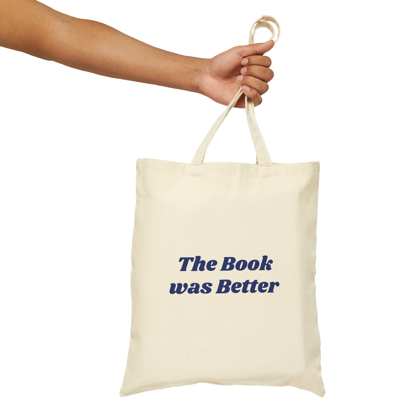 The Book Was Better Blue Tote Bag