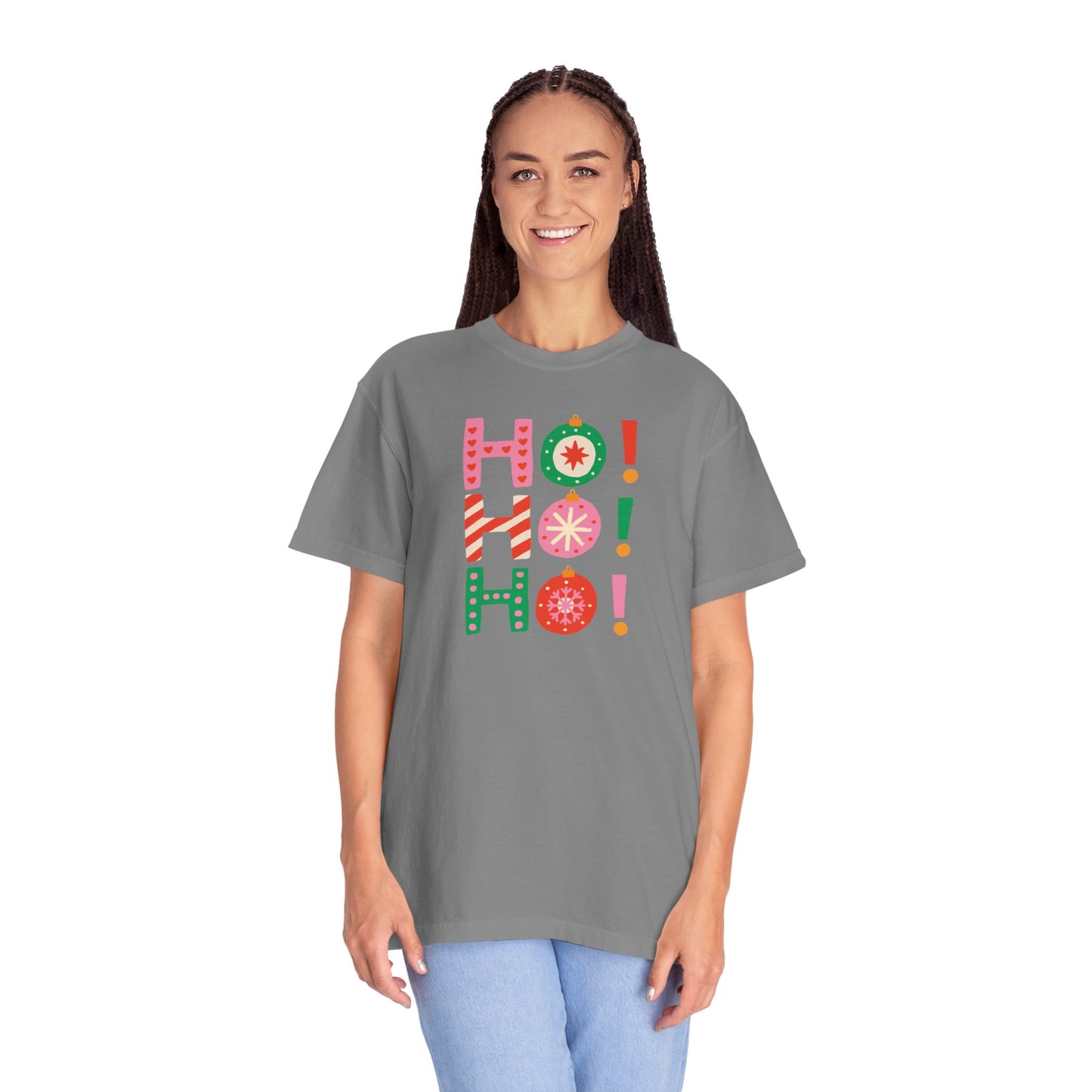 Ho Ho Ho Ornaments Comfort Colors Tee