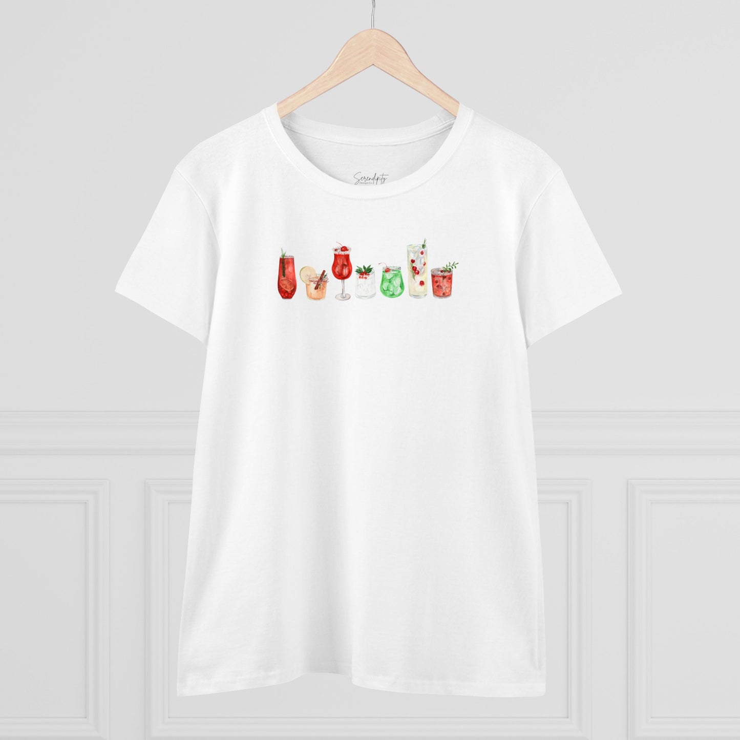 Christmas Cocktails Baby Tee