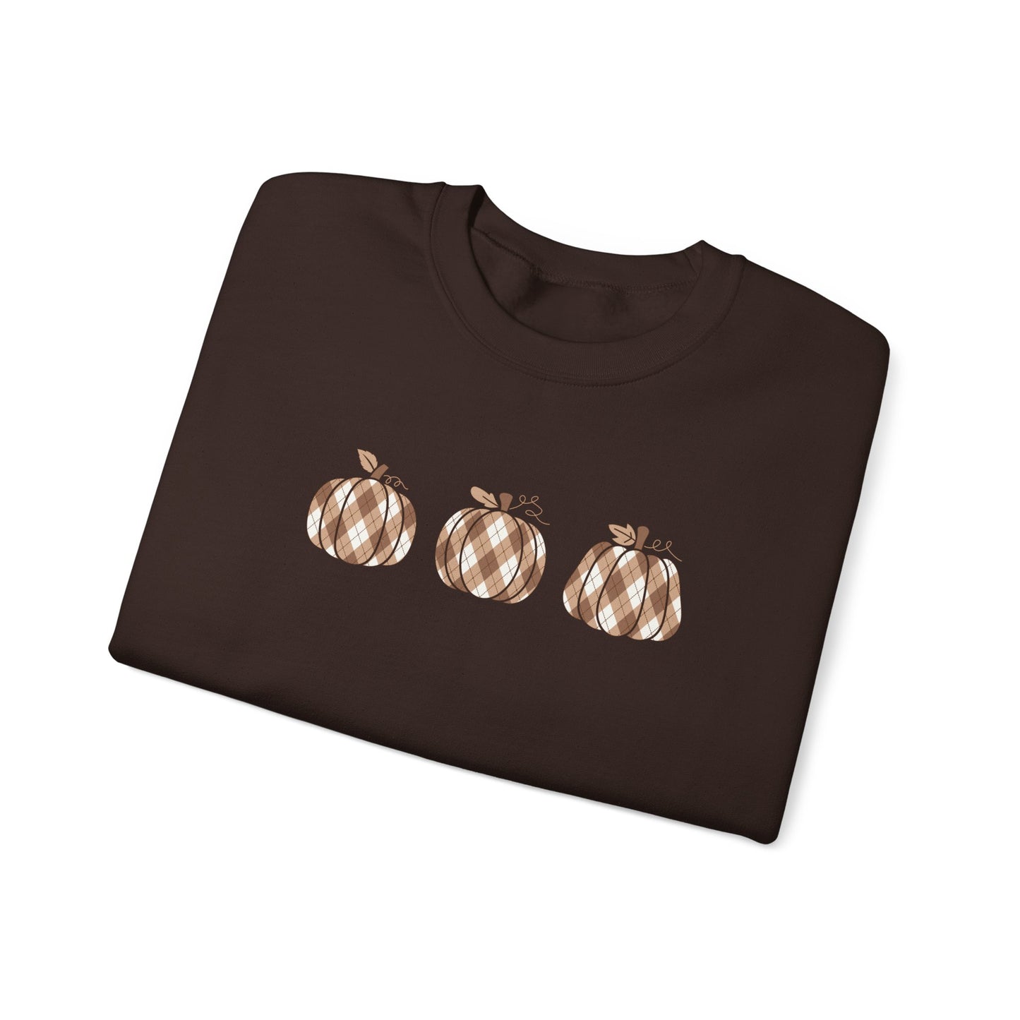 Plaid Pumpkins Unisex Crewneck