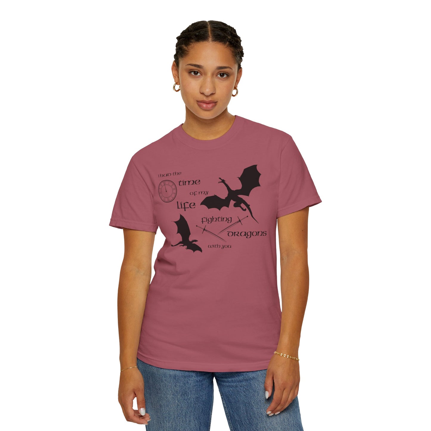 Fighting Dragons With You Comfort Colors Tee