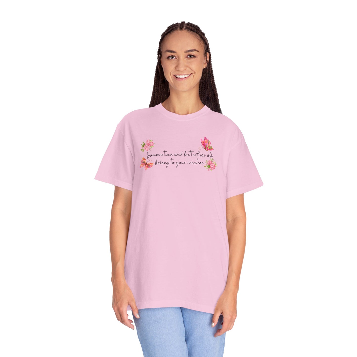 Summertime & Butterflies Comfort Colors Tee