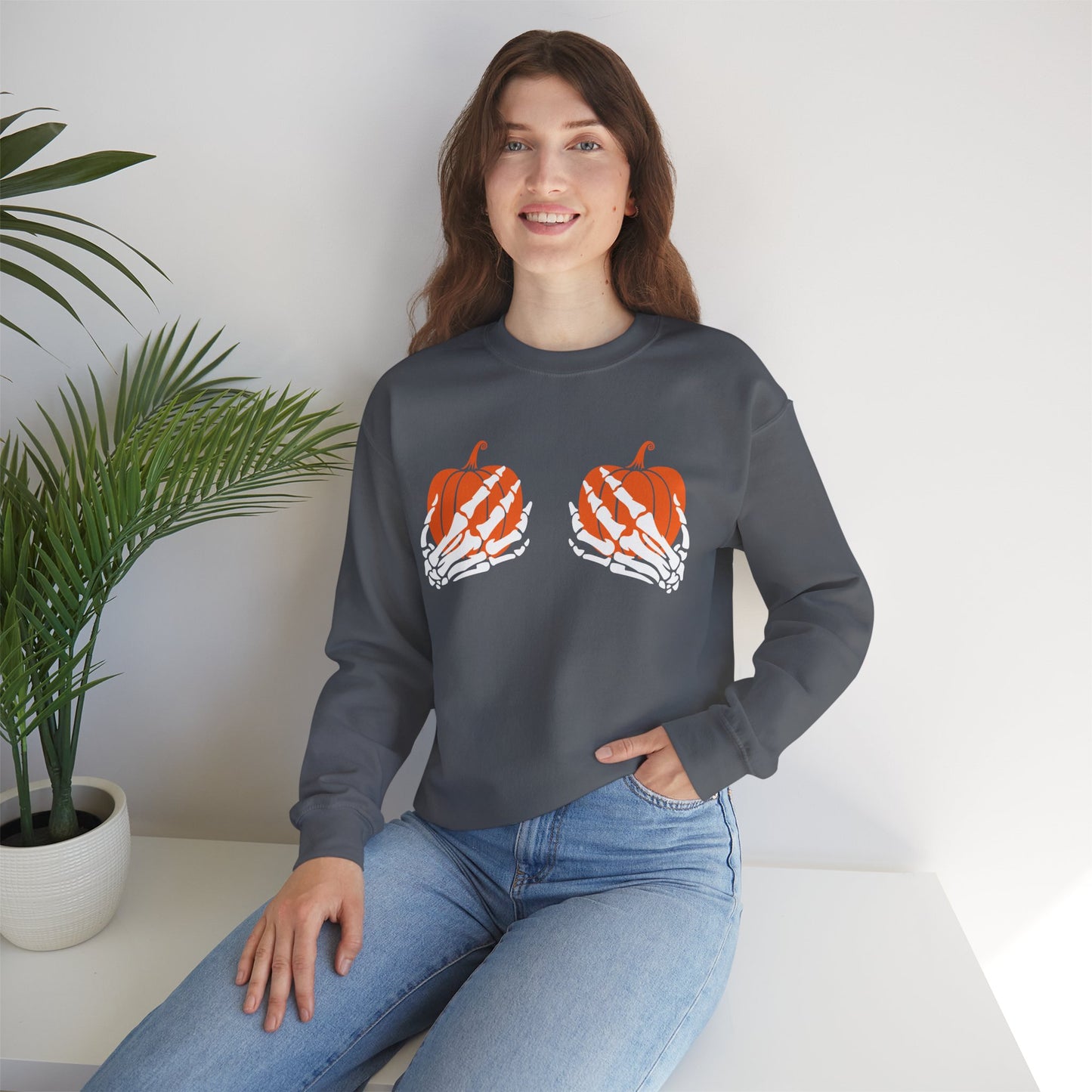 Pumpkin Grab Unisex Crewneck