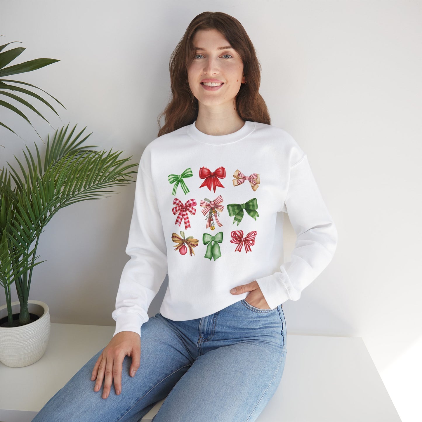 Christmas Bows Unisex Crewneck