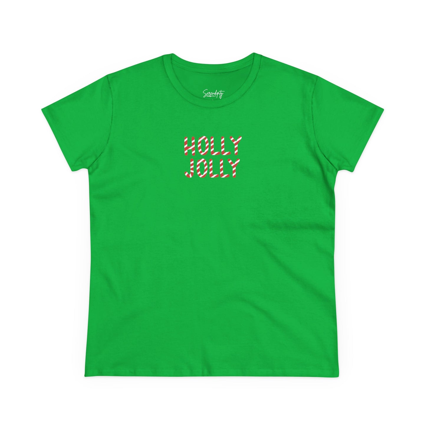 Holly Jolly Candy Cane Baby Tee