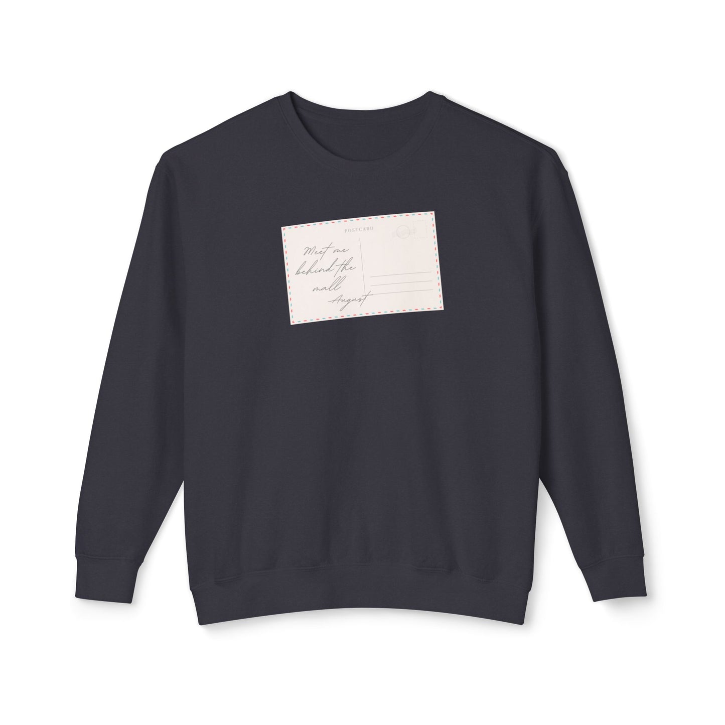 Vintage Postcard Unisex Lightweight Crewneck Sweatshirt, Cozy Pullover, Fall Fashion, Gift Idea, Casual Style, Relaxed Wear