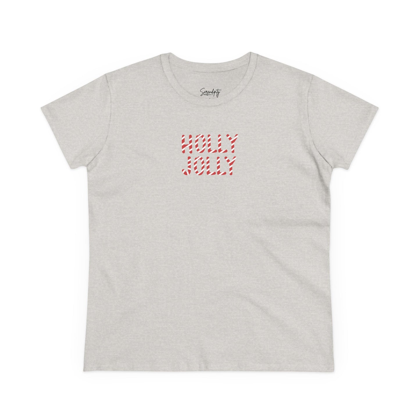 Holly Jolly Candy Cane Baby Tee