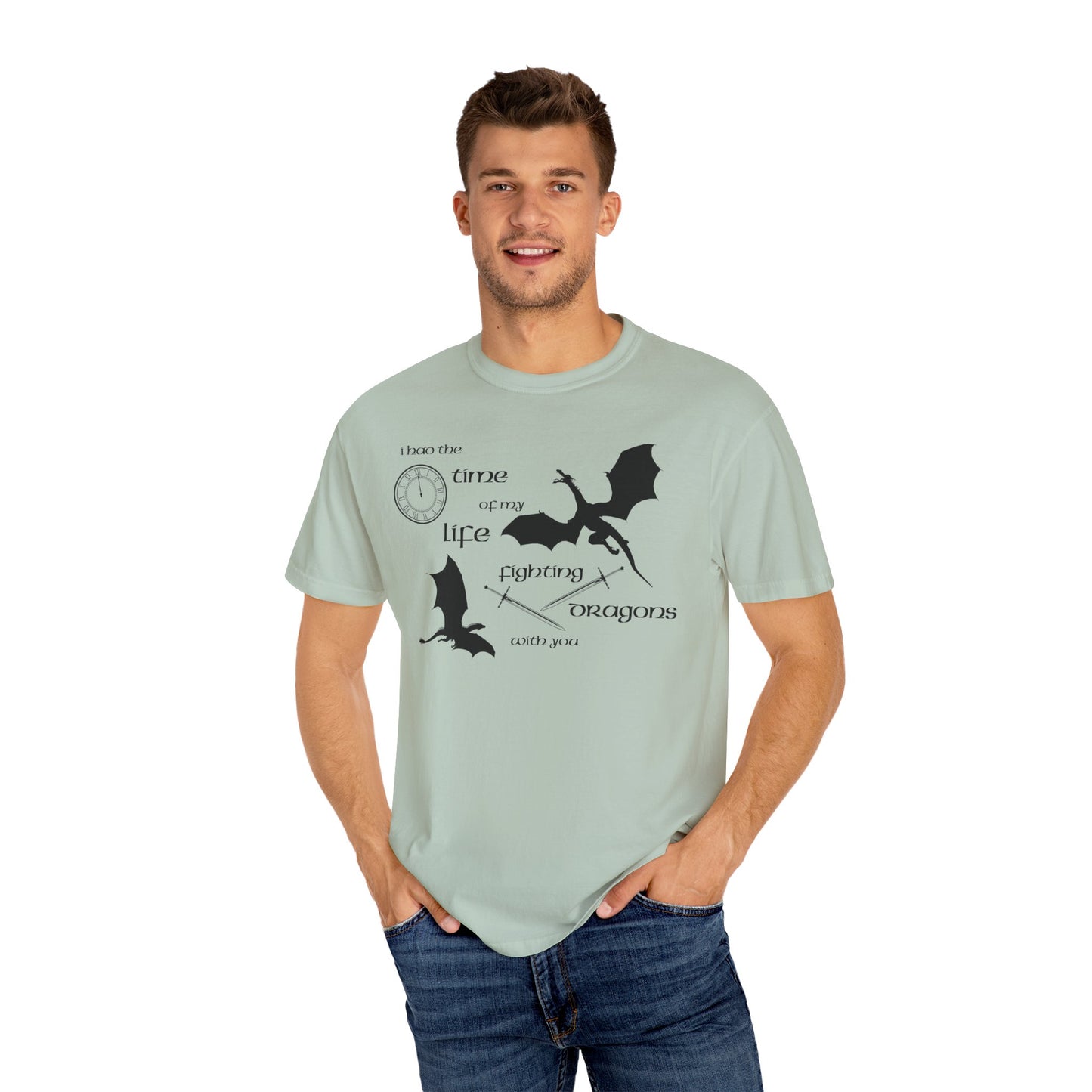 Fighting Dragons With You Comfort Colors Tee