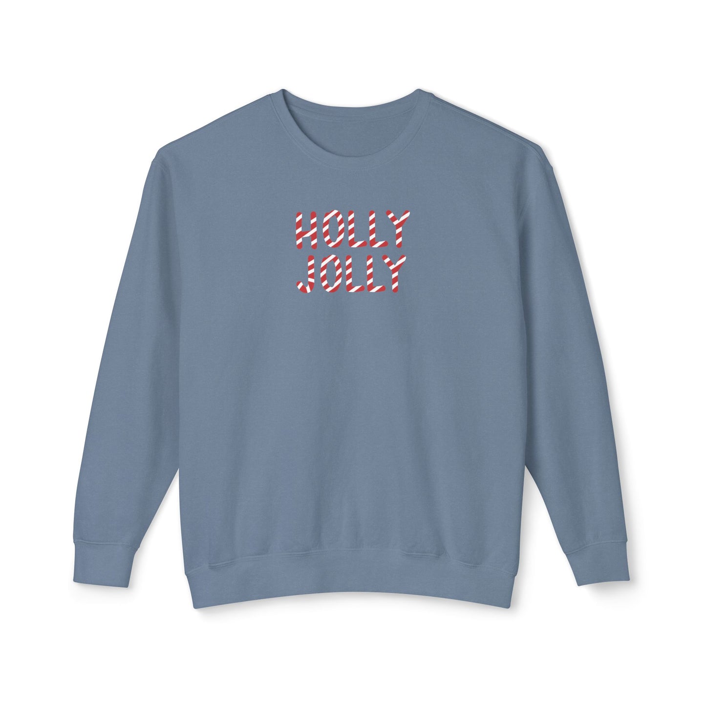 Holly Jolly Candy Cane Comfort Colors Sweatshirt