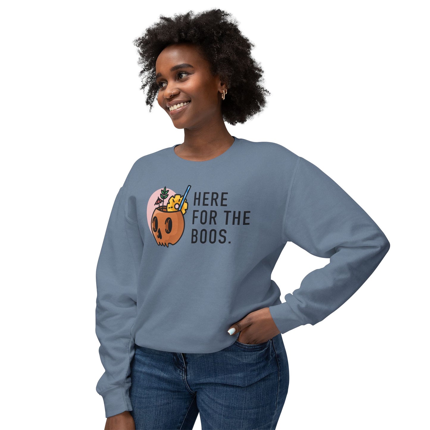 Here For The Boos Comfort Colors Sweatshirt