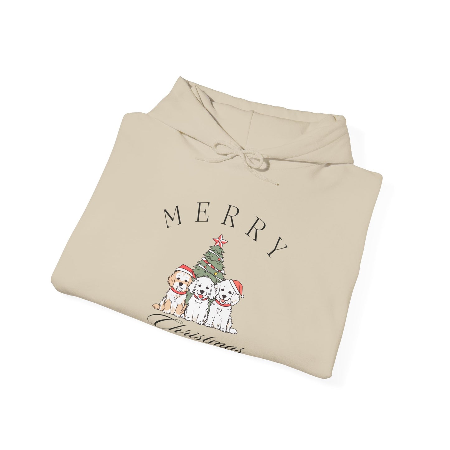 Merry Christmas Puppies Unisex Hoodie