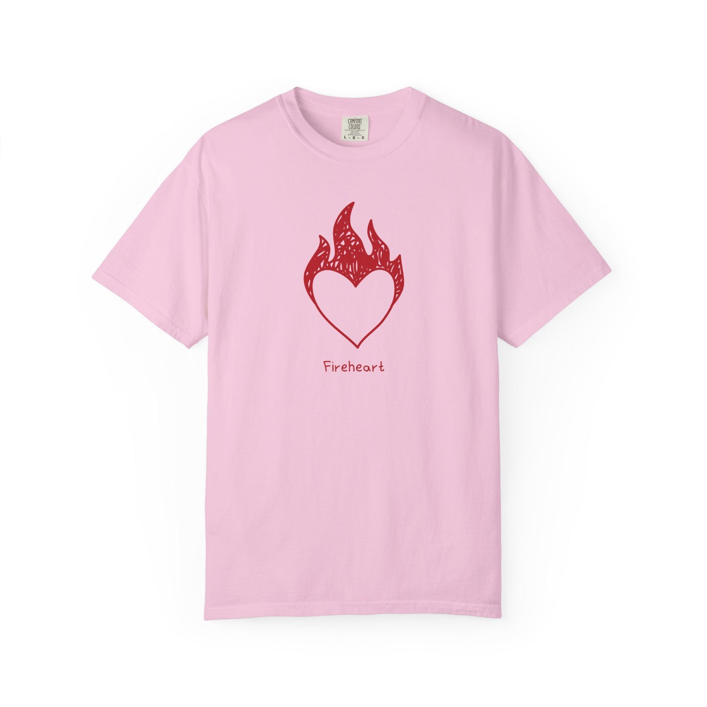 Fireheart Hand-drawn Comfort Colors Tee