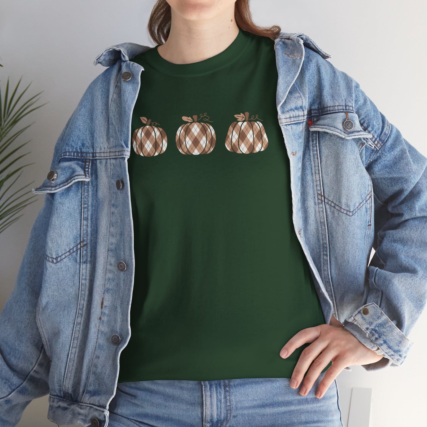 Plaid Pumpkins Unisex Tee