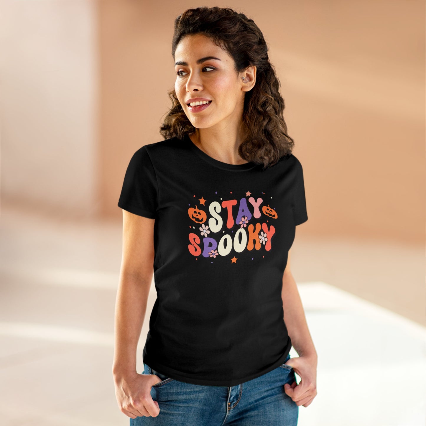 Stay Spooky Girly Baby Tee