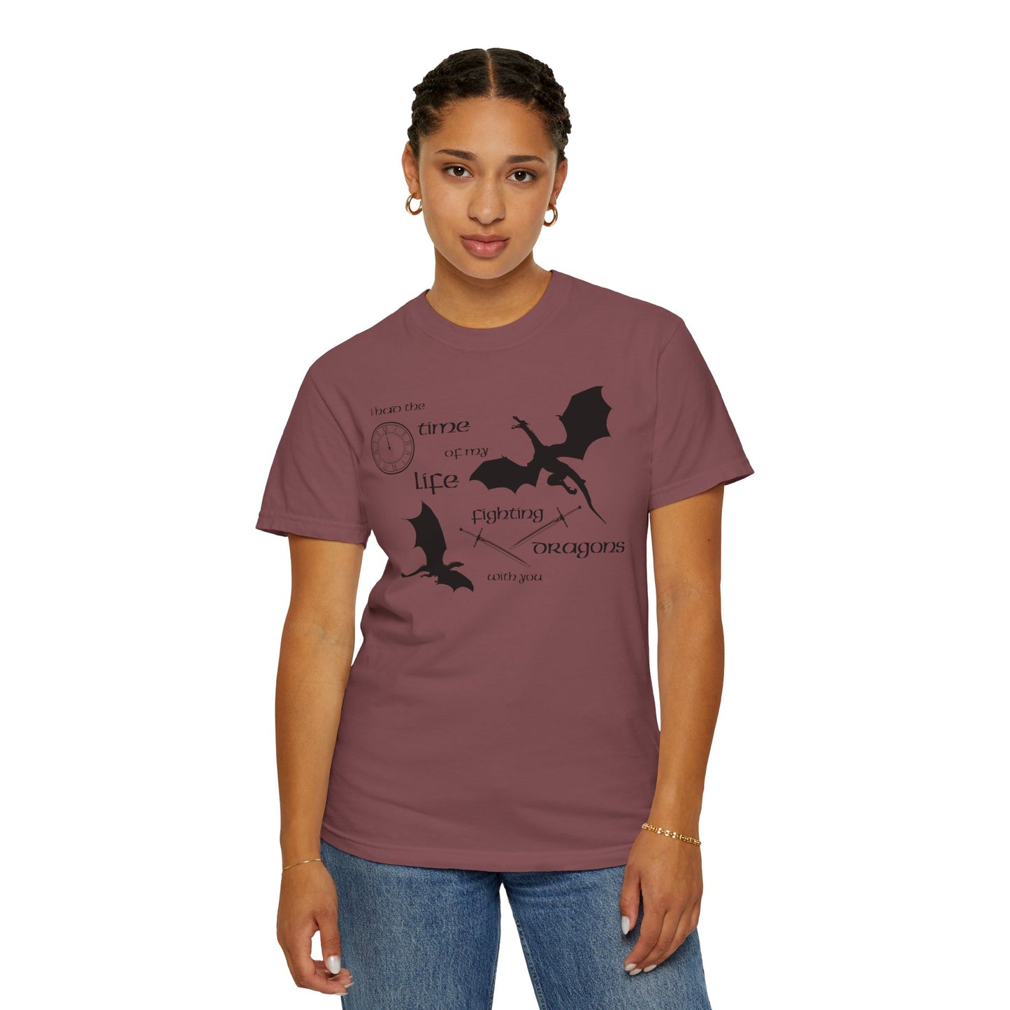 Fighting Dragons With You Comfort Colors Tee
