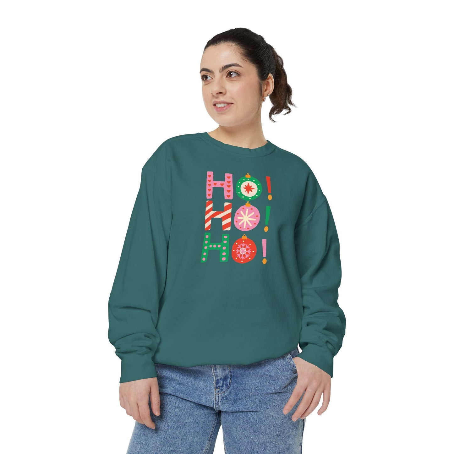 Ho Ho Ho Ornaments Comfort Colors Sweatshirt