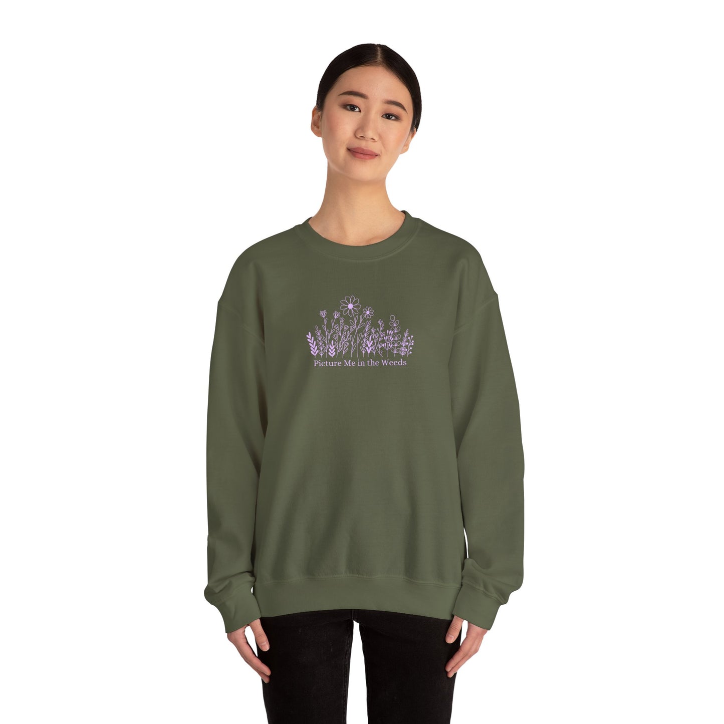 Picture Me In The Weeds Crewneck Sweatshirt