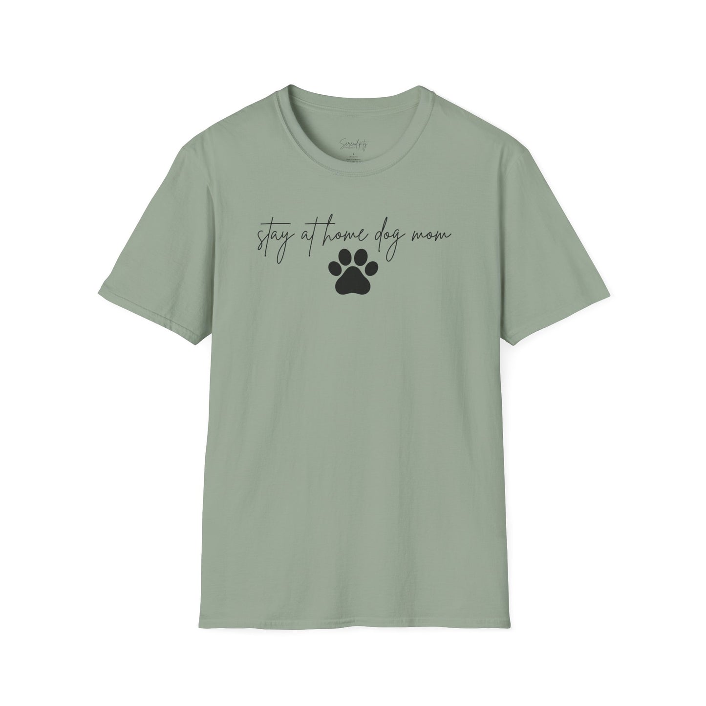 Stay At Home Dog Mom Soft Style Tee