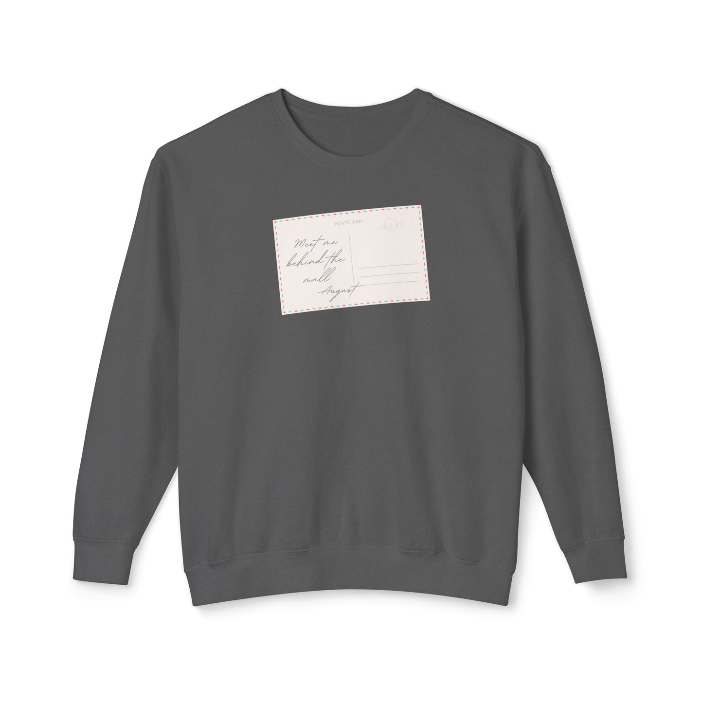 Vintage Postcard Unisex Lightweight Crewneck Sweatshirt, Cozy Pullover, Fall Fashion, Gift Idea, Casual Style, Relaxed Wear
