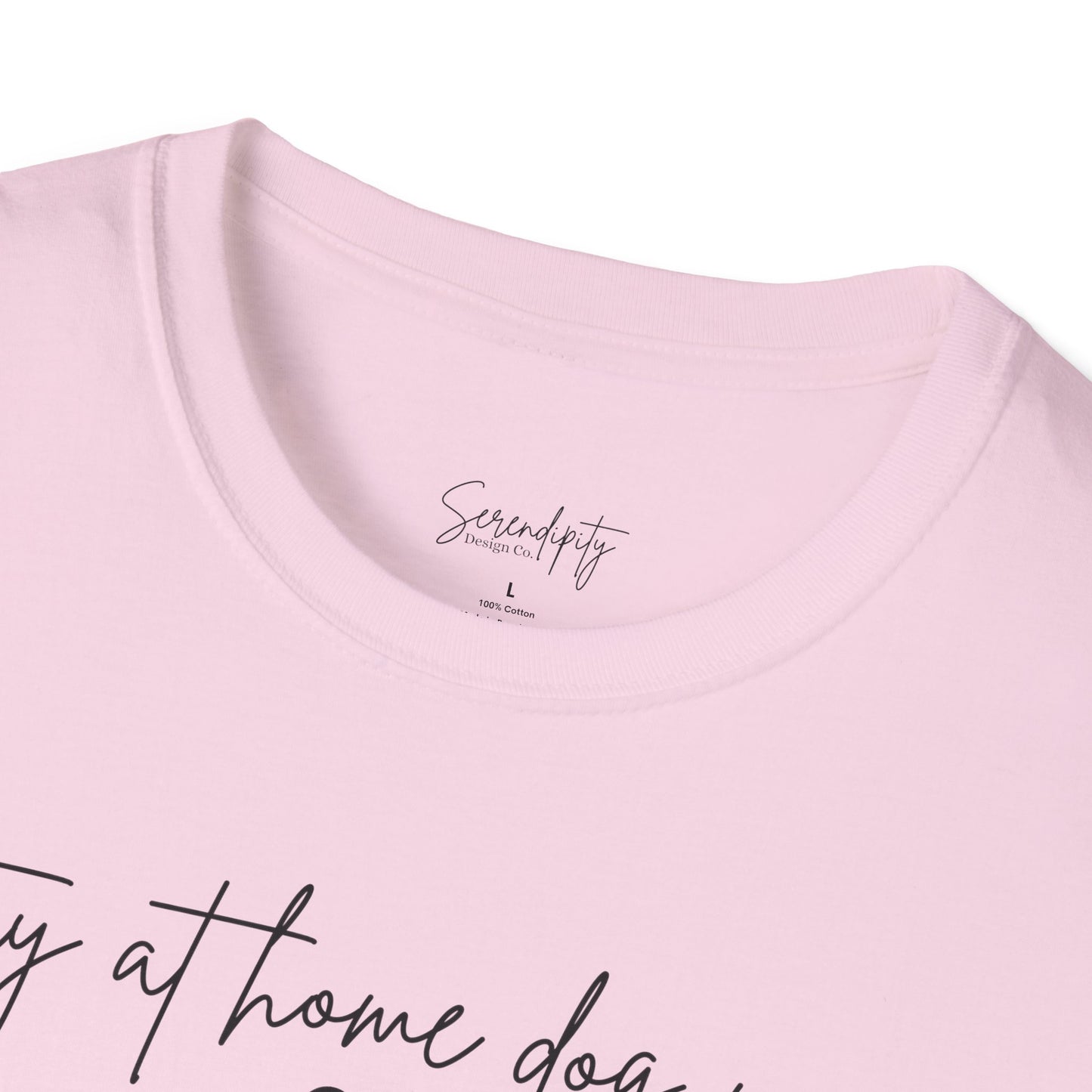 Stay At Home Dog Mom Soft Style Tee