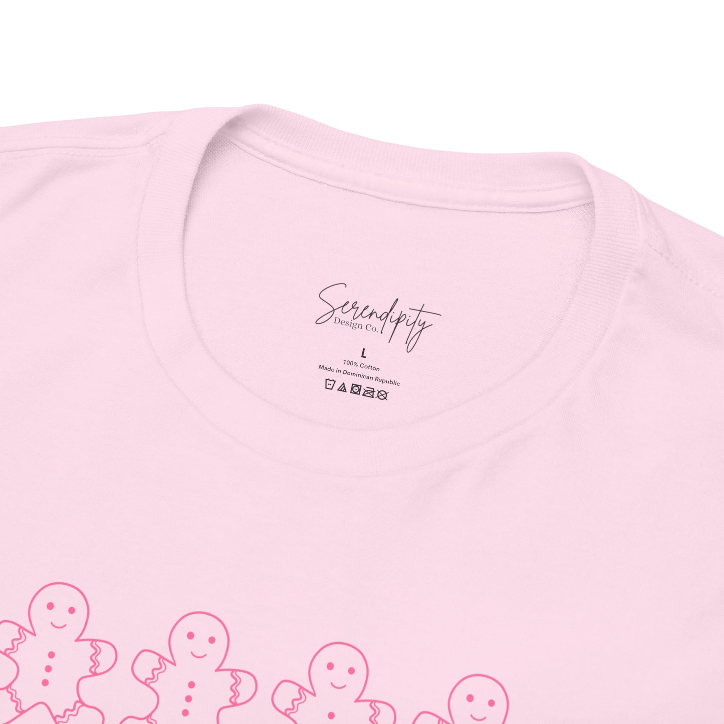 Pink Gingerbread Men Unisex Tee