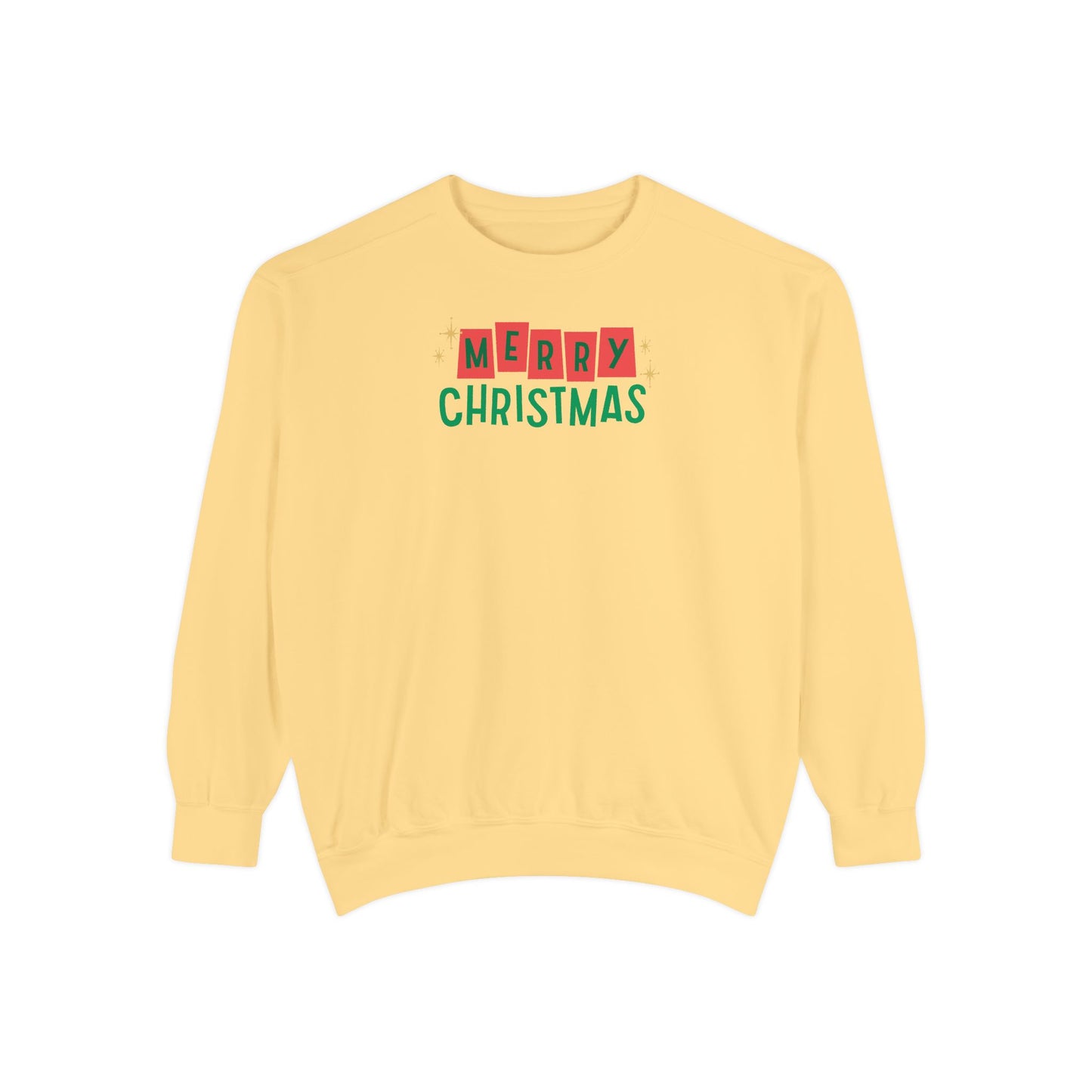 Retro Merry Christmas Comfort Colors Sweatshirt