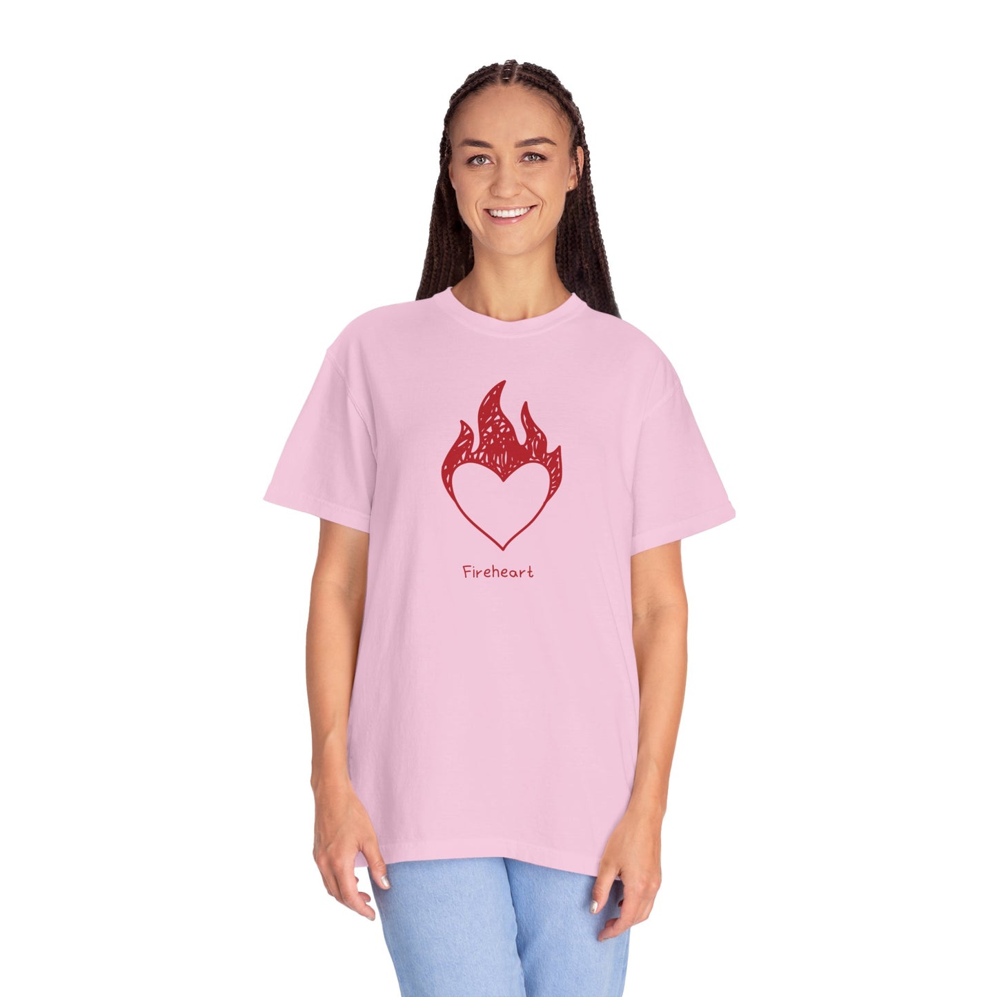 Fireheart Hand-drawn Comfort Colors Tee