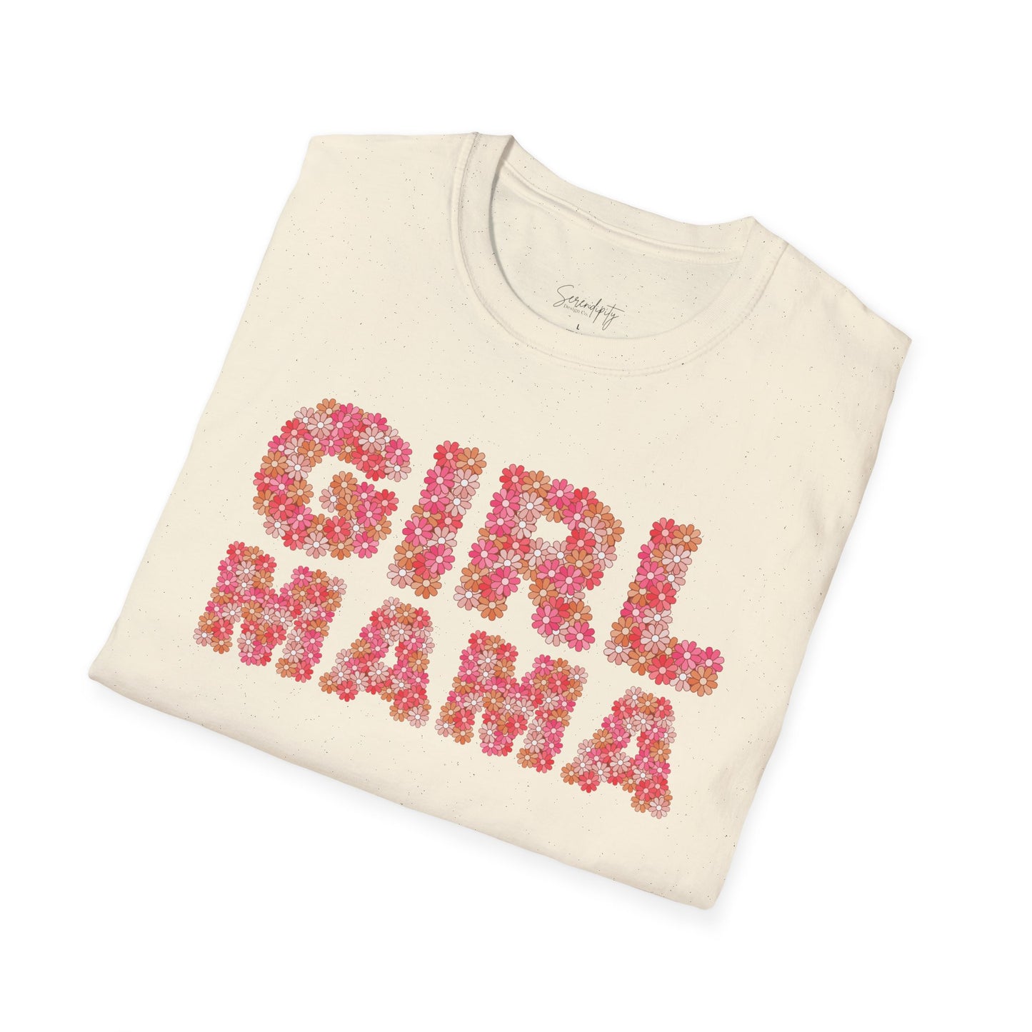 Girl Mama Retro Floral Soft Style Tee