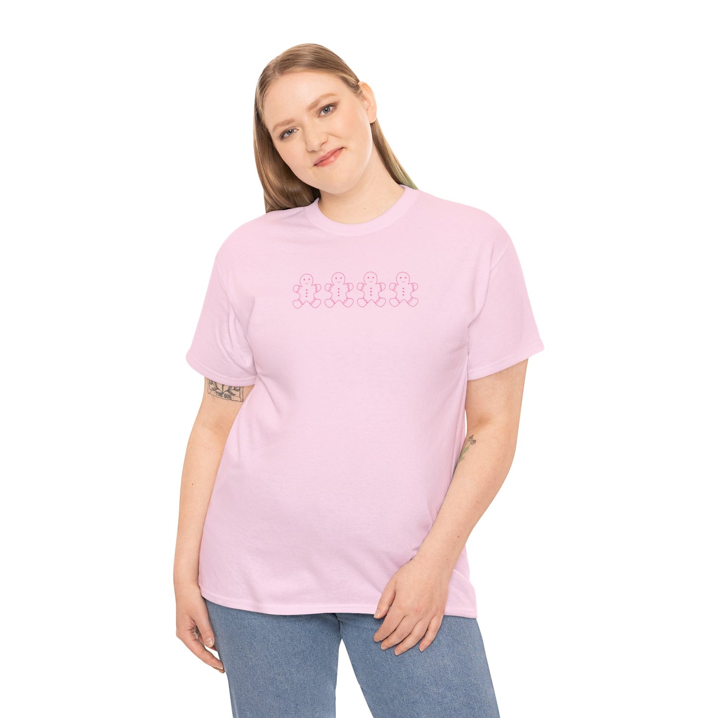 Pink Gingerbread Men Unisex Tee