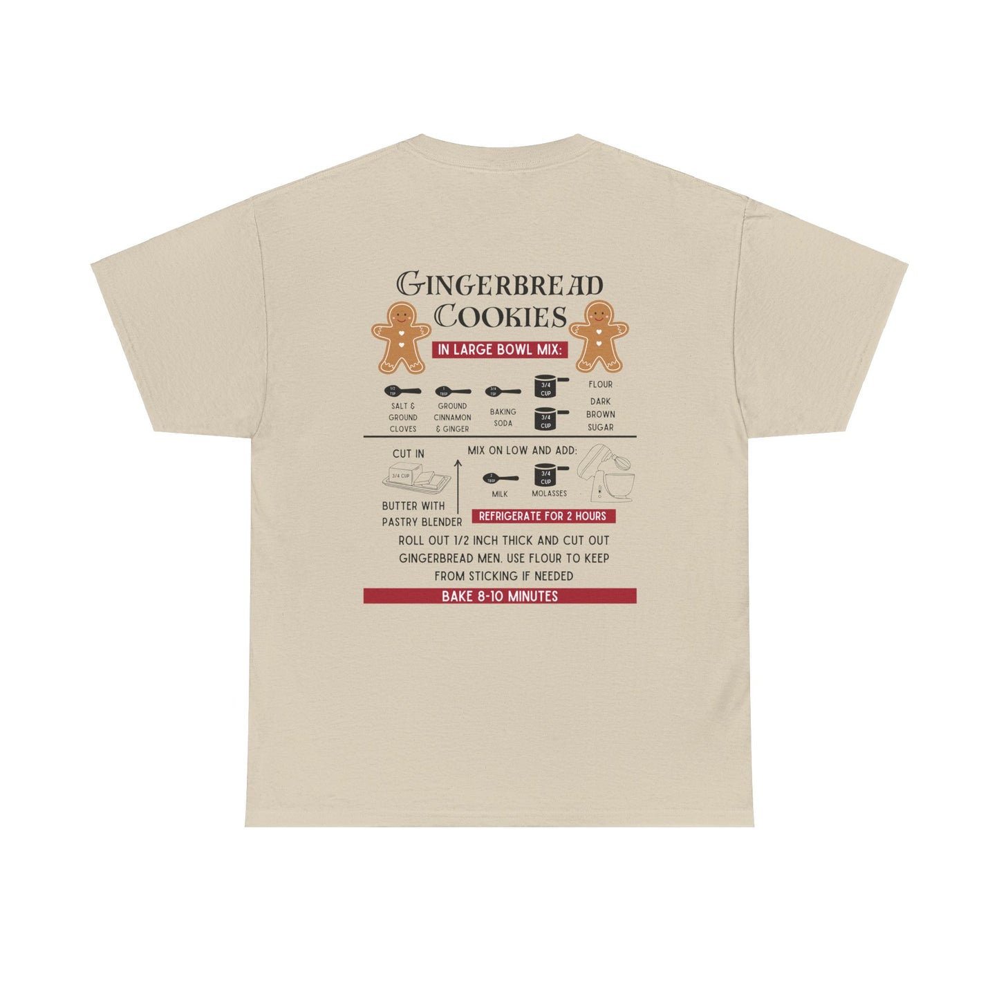 Gingerbread Cookie Recipe Unisex Tee