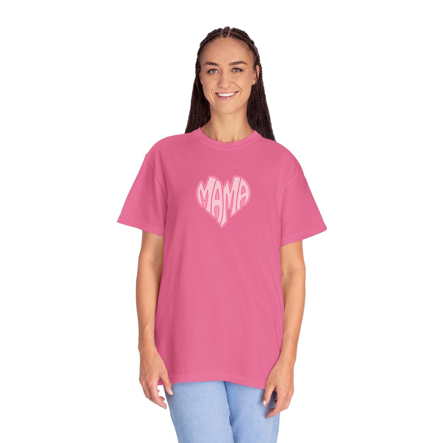 Mama Heart Comfort Colors Tee