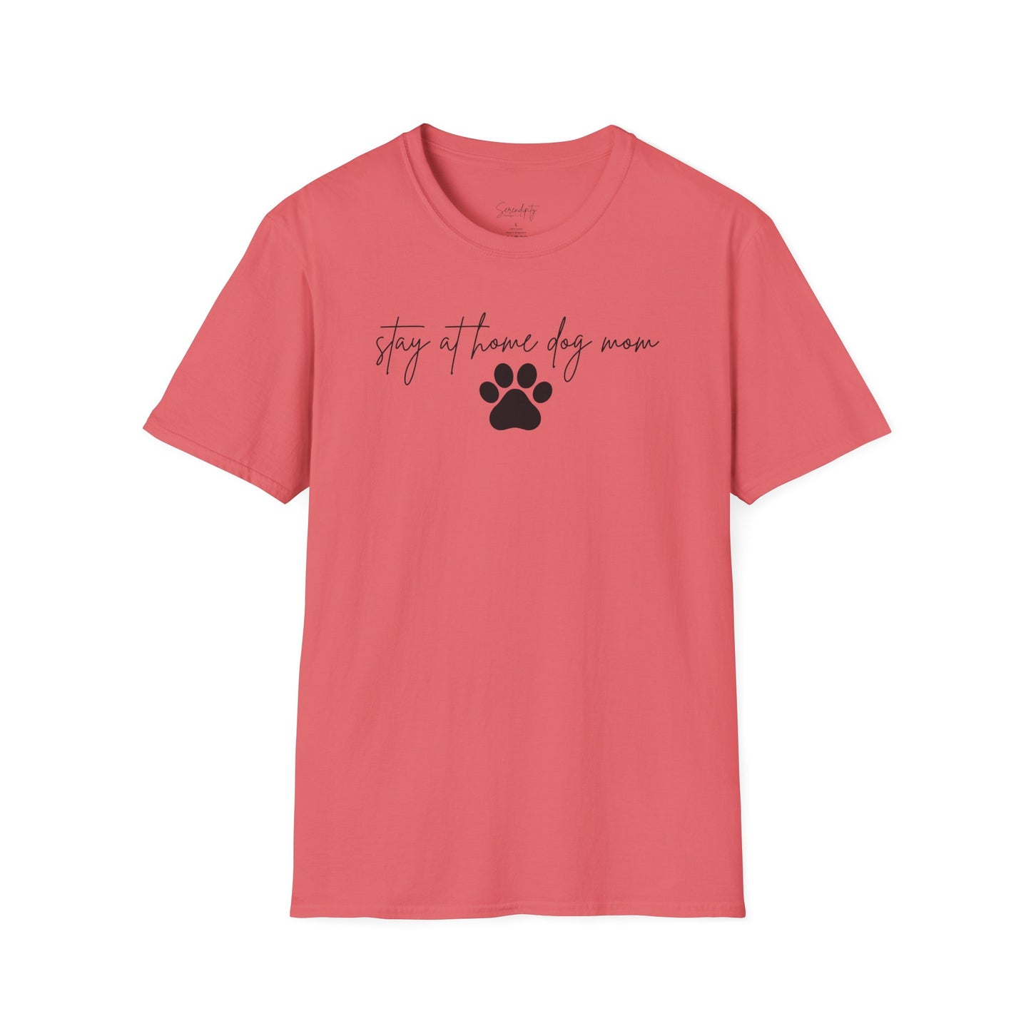 Stay At Home Dog Mom Soft Style Tee