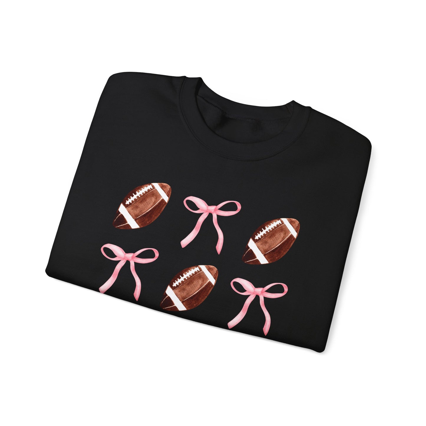 Football Bows Unisex Crewneck