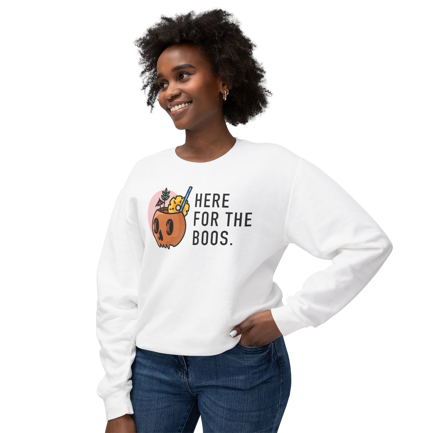 Here For The Boos Comfort Colors Sweatshirt