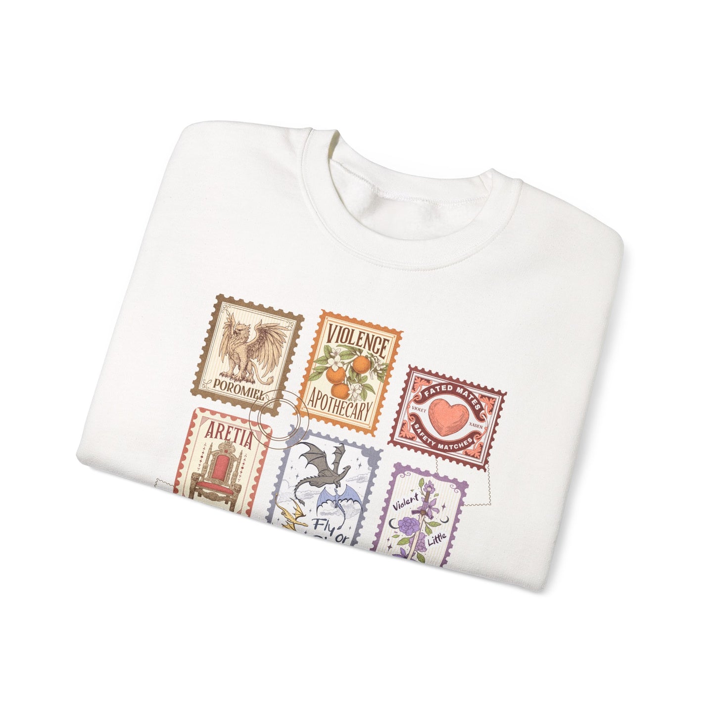 Fourth Wing Stamps Crewneck Sweatshirt