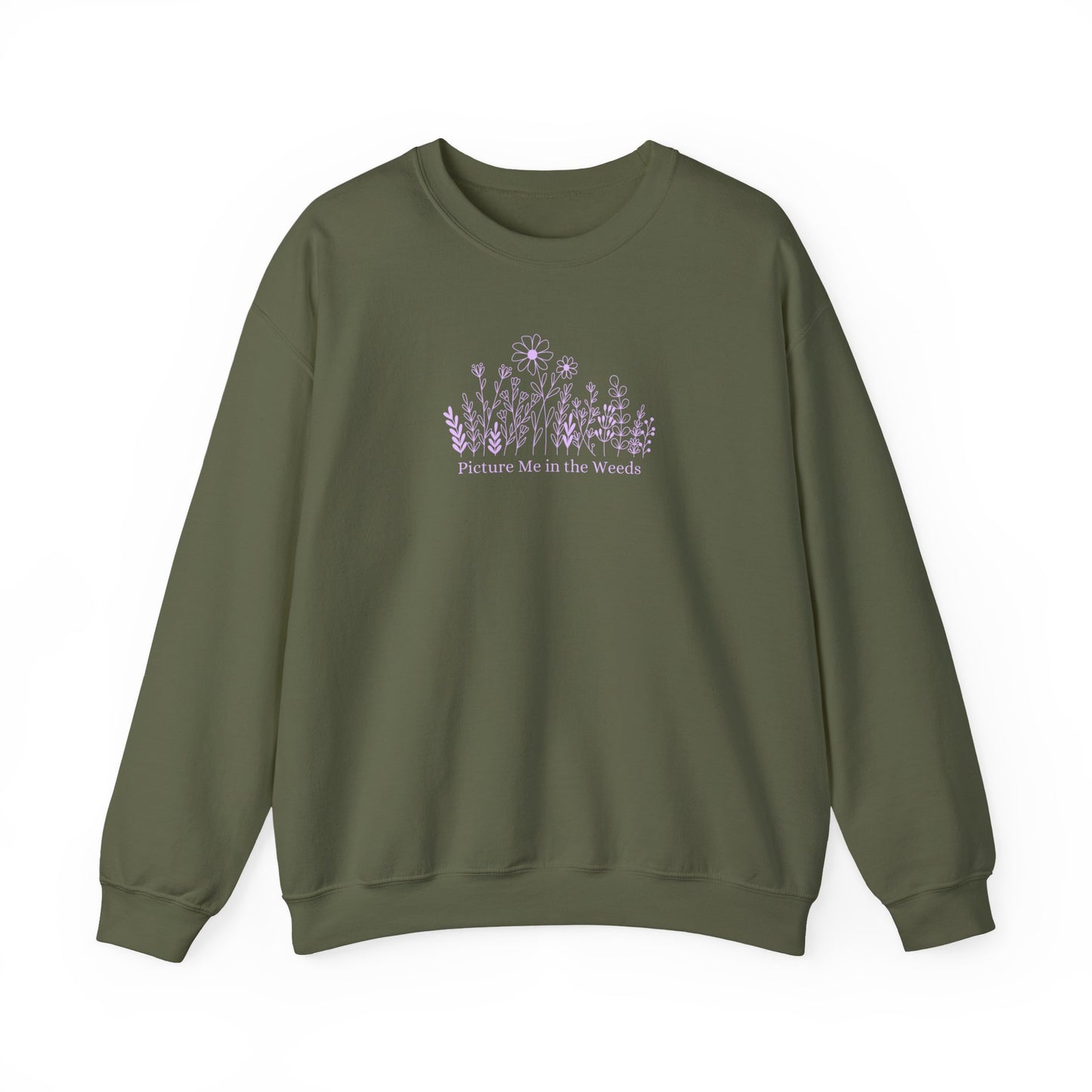 Picture Me In The Weeds Crewneck Sweatshirt