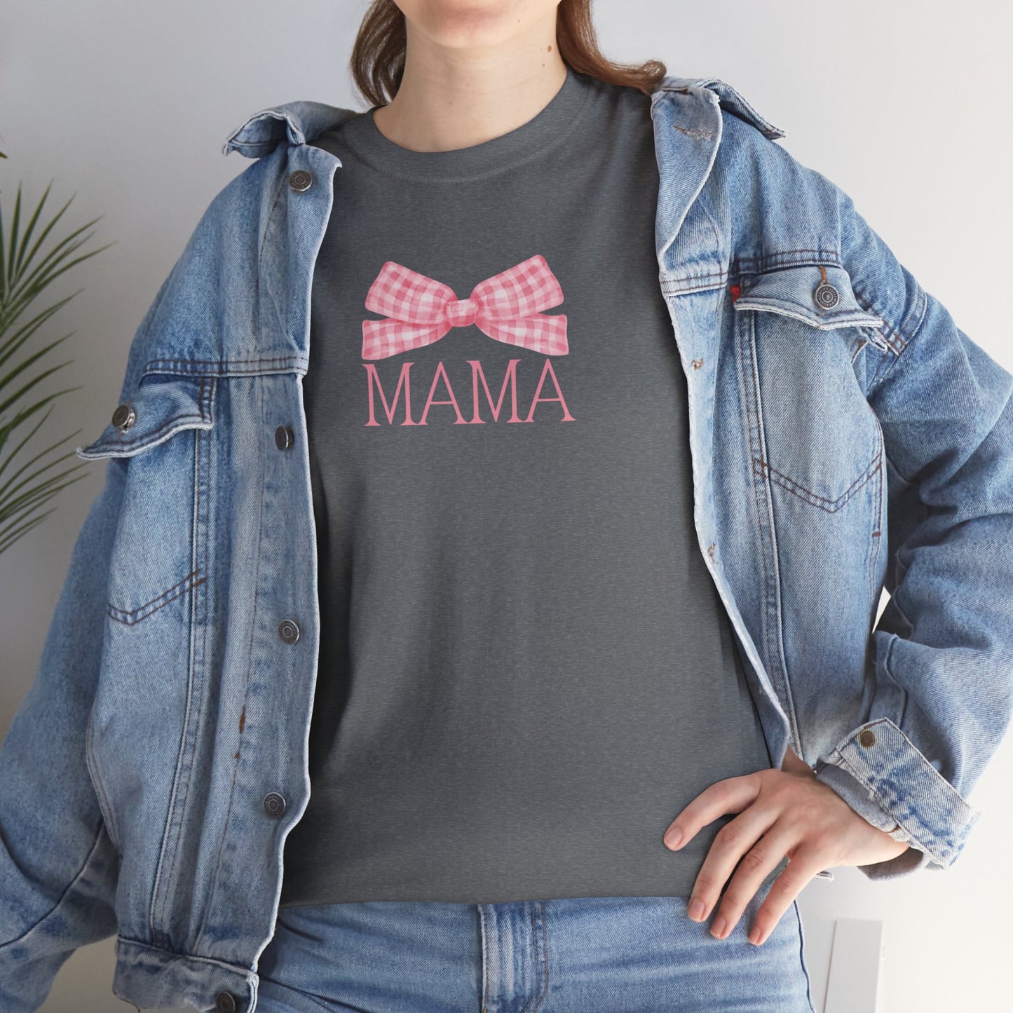 Mama Pink Bow Unisex Tee