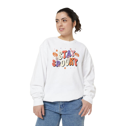 Stay Spooky Girly Comfort Colors Sweatshirt