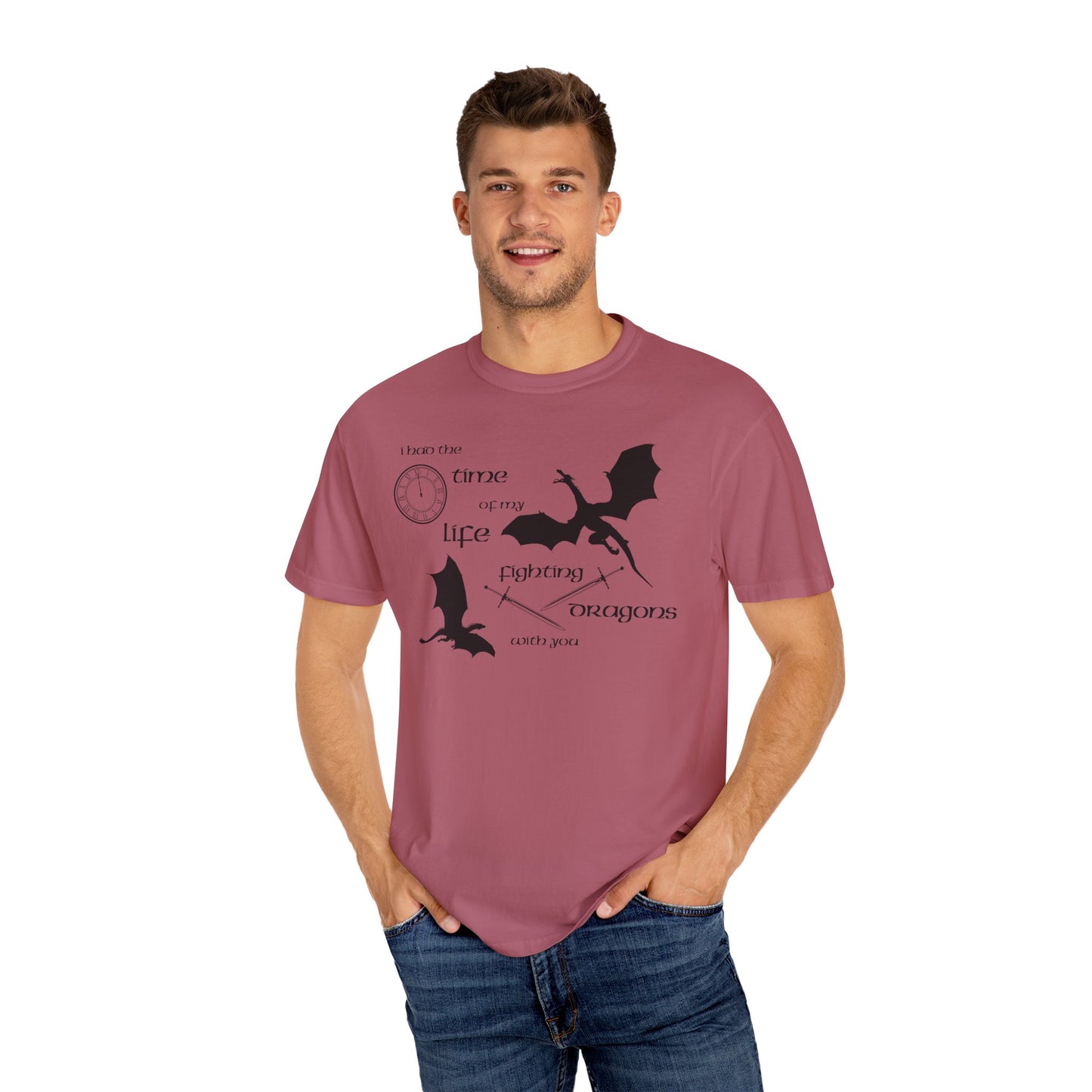 Fighting Dragons With You Comfort Colors Tee
