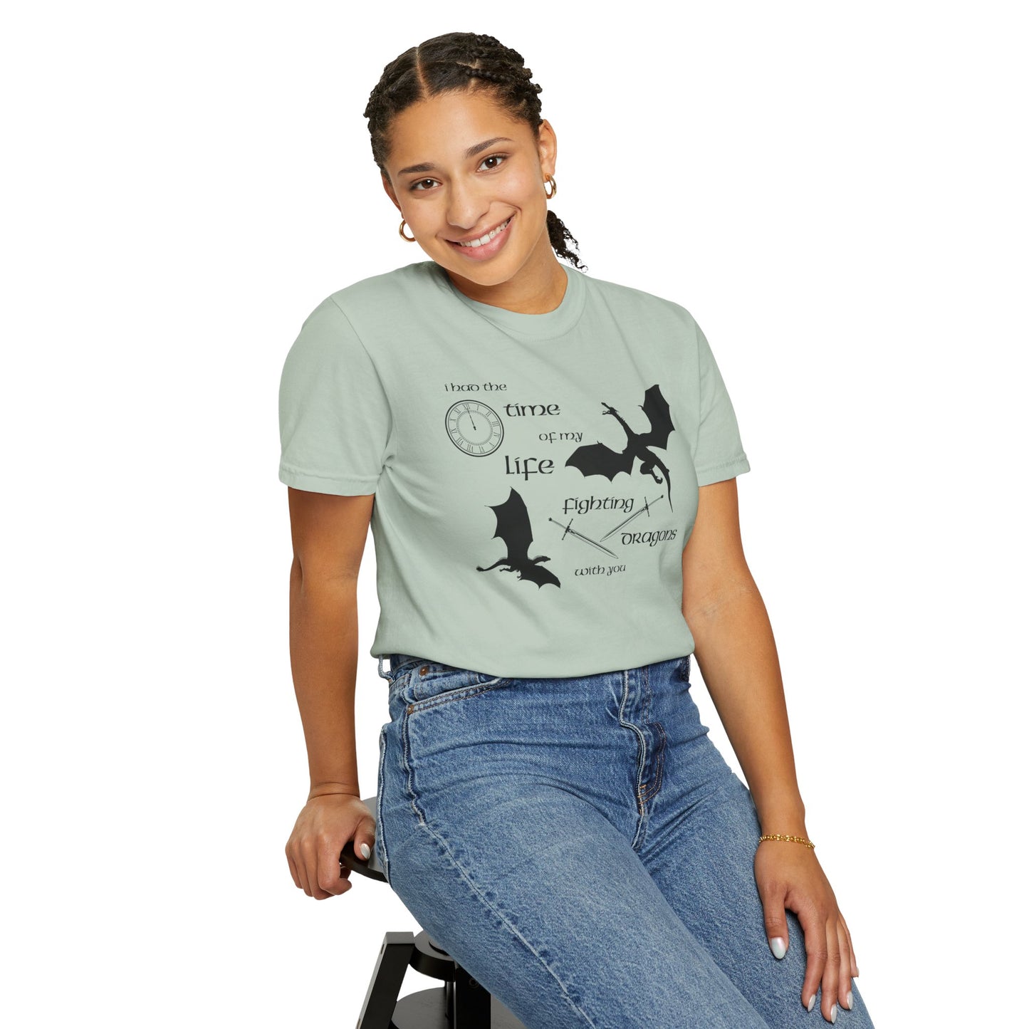 Fighting Dragons With You Comfort Colors Tee