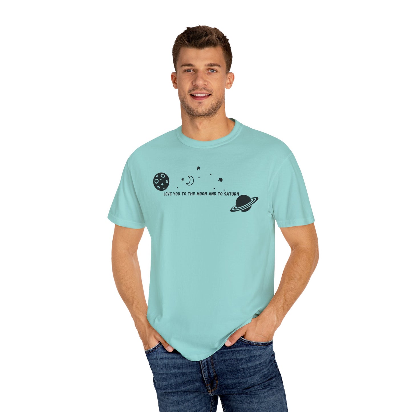 Love You to the Moon and to Saturn Comfort Colors Tee